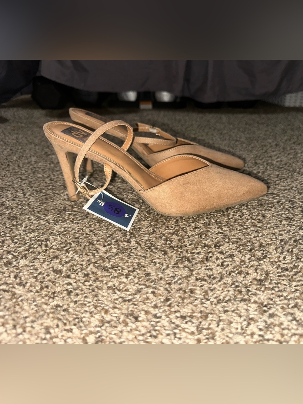 DV by Dolce Vita Beige/Tan Suede Pointed Heels